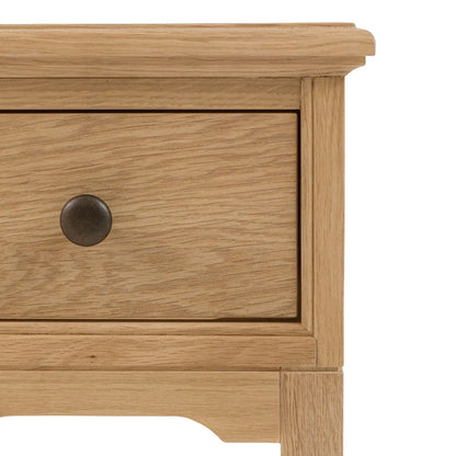 Malvern 1 Drawer Bedside Table - Natural