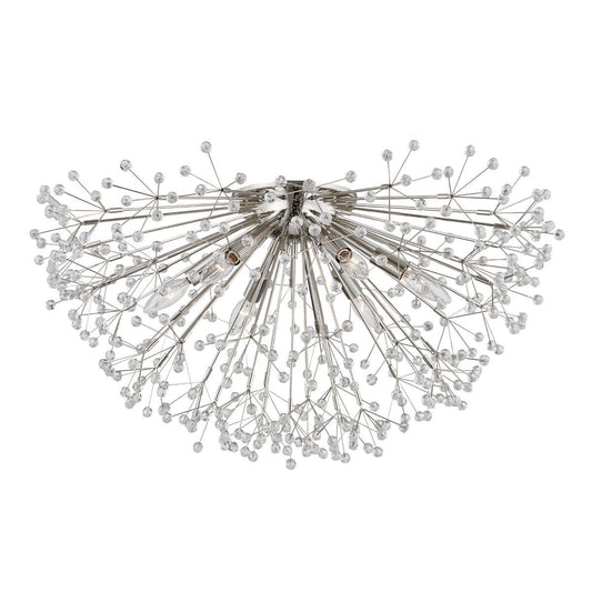 Dunkirk 6 Light Semi Flush - Polished Nickel