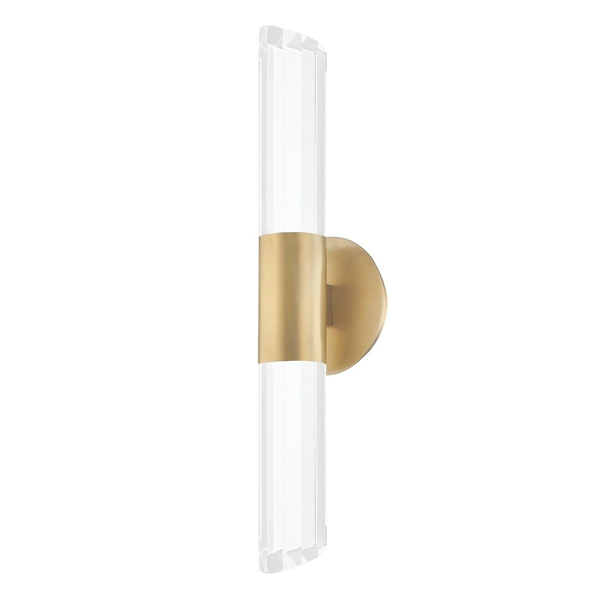 Rowe 2 Light Wall Sconce - Aged Brass
