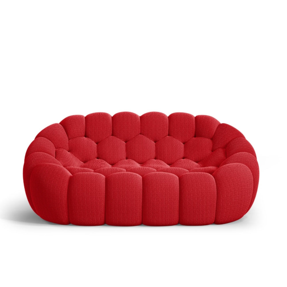 Lumo Classic: Red 2-Seat Compressed Bubble Sofa