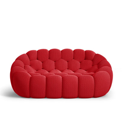 Lumo Classic: Red 2-Seat Compressed Bubble Sofa