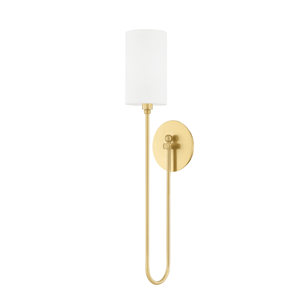 Harlem 1 Light Wall Sconce - Aged Brass