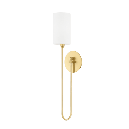 Harlem 1 Light Wall Sconce - Aged Brass