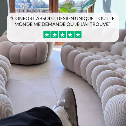 Compressed Marine Bubble Sofa by Lumo: High-Quality Design