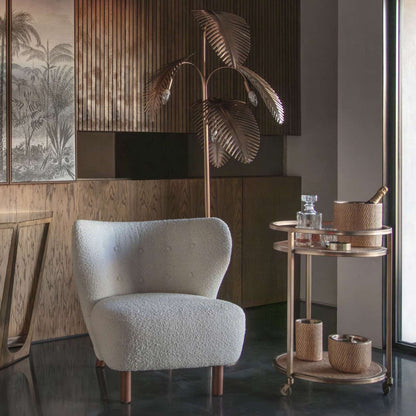 Lewis Wingback Occasional Chair - Cream Boucle