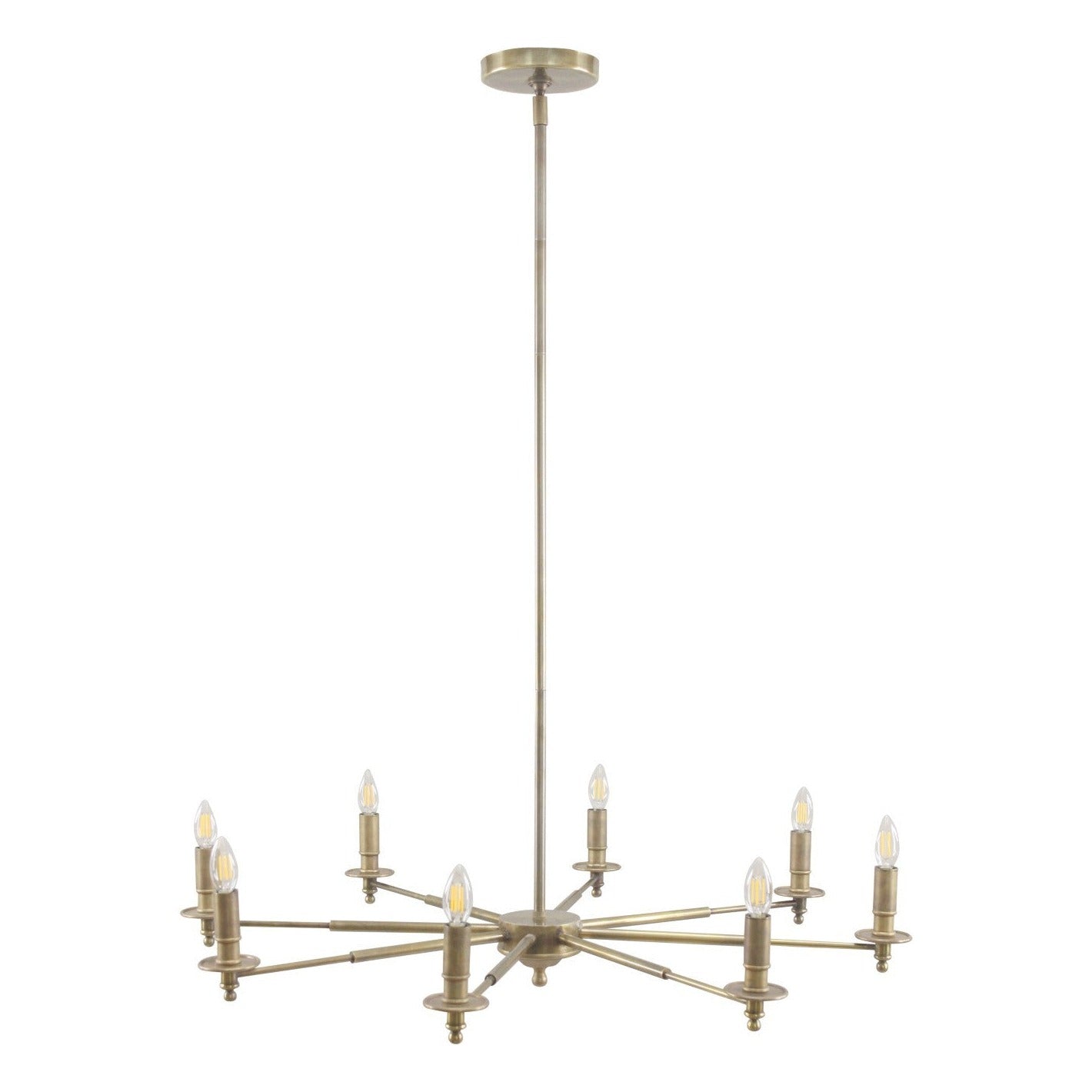 Blythe 8 Light Chandelier - Brass