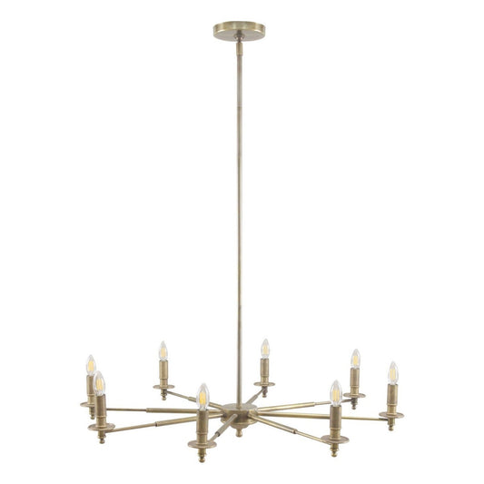 Blythe 8 Light Chandelier - Brass
