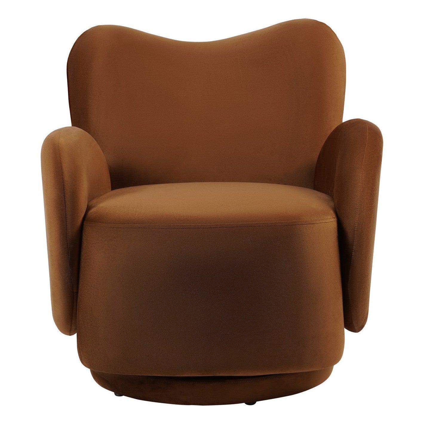 Bingham Upholstered Swivel Chair - Soft Caramel