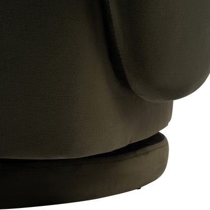 Bingham Upholstered Swivel Chair - Velvet Green