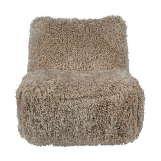 Wallace Faux Sheepskin Occasional Chair - Coffee