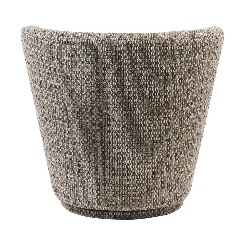 Roehampton Textured Slub Swivel Chair - Mocha