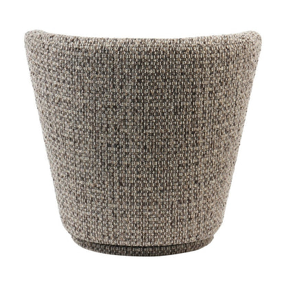 Roehampton Textured Slub Swivel Chair - Mocha