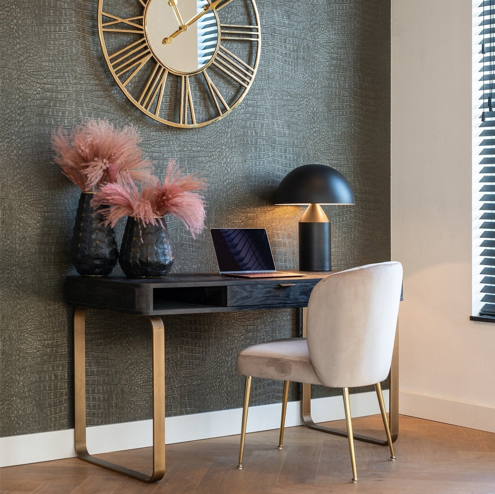 Blackbone Desk - Brushed Gold