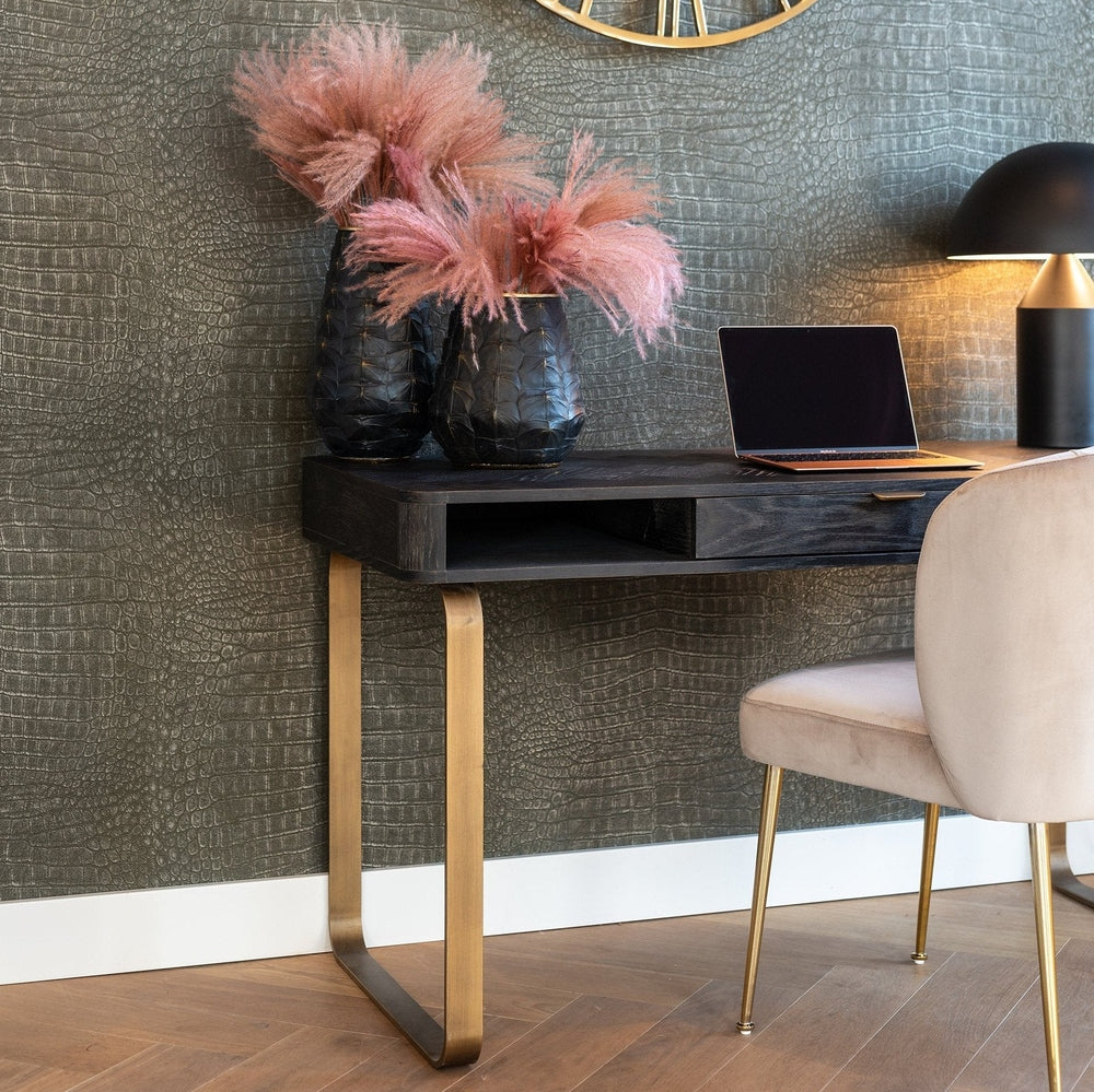 Blackbone Desk - Brushed Gold