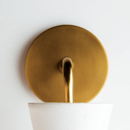Julia 1 Light Wall Sconce in Aged Brass | Outlet