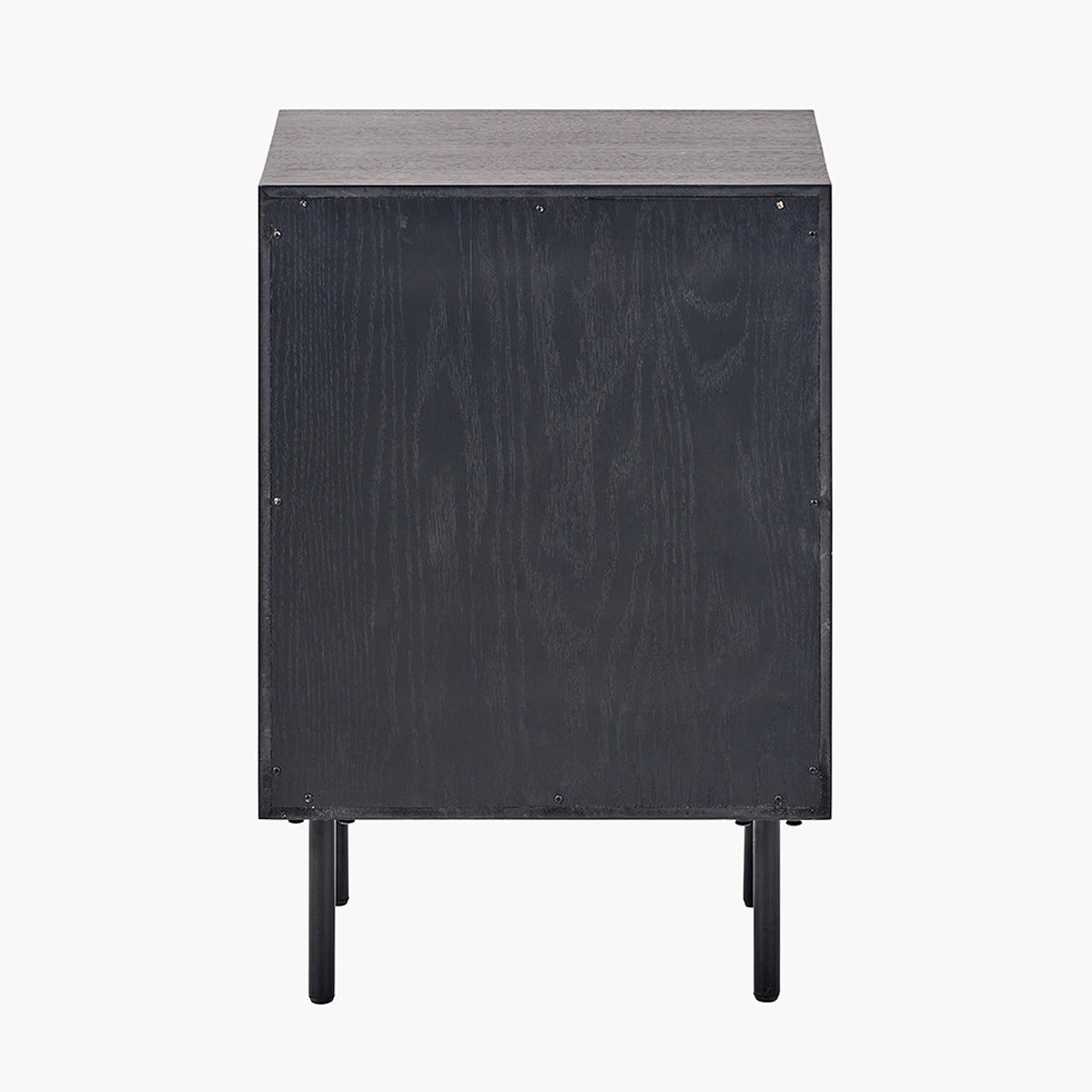 Haro Chest of Drawers - Black & Natural Chevron Oak & Pine Wood