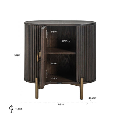 Luxor 1 Door Bedside Cabinet