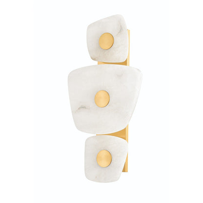 Holmdel 3 Light Wall Sconce - Aged Brass