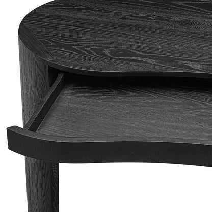 Navarino 1 Drawer Desk - Dark Coffee
