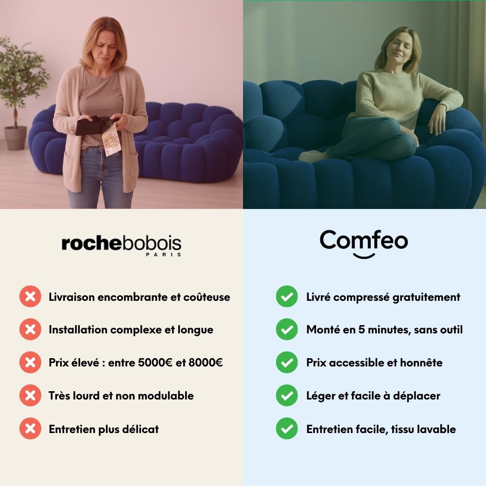 Compressed Marine Bubble Sofa by Lumo: High-Quality Design