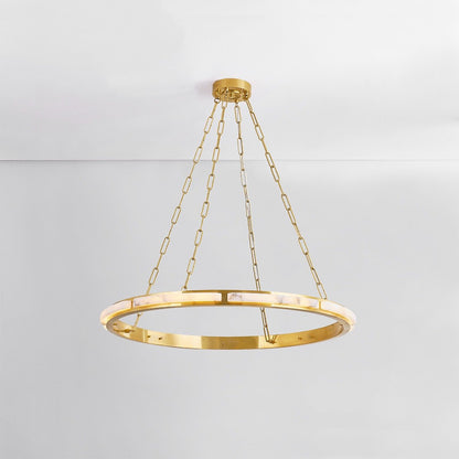 Wingate 1 Light Chandelier - Aged Brass