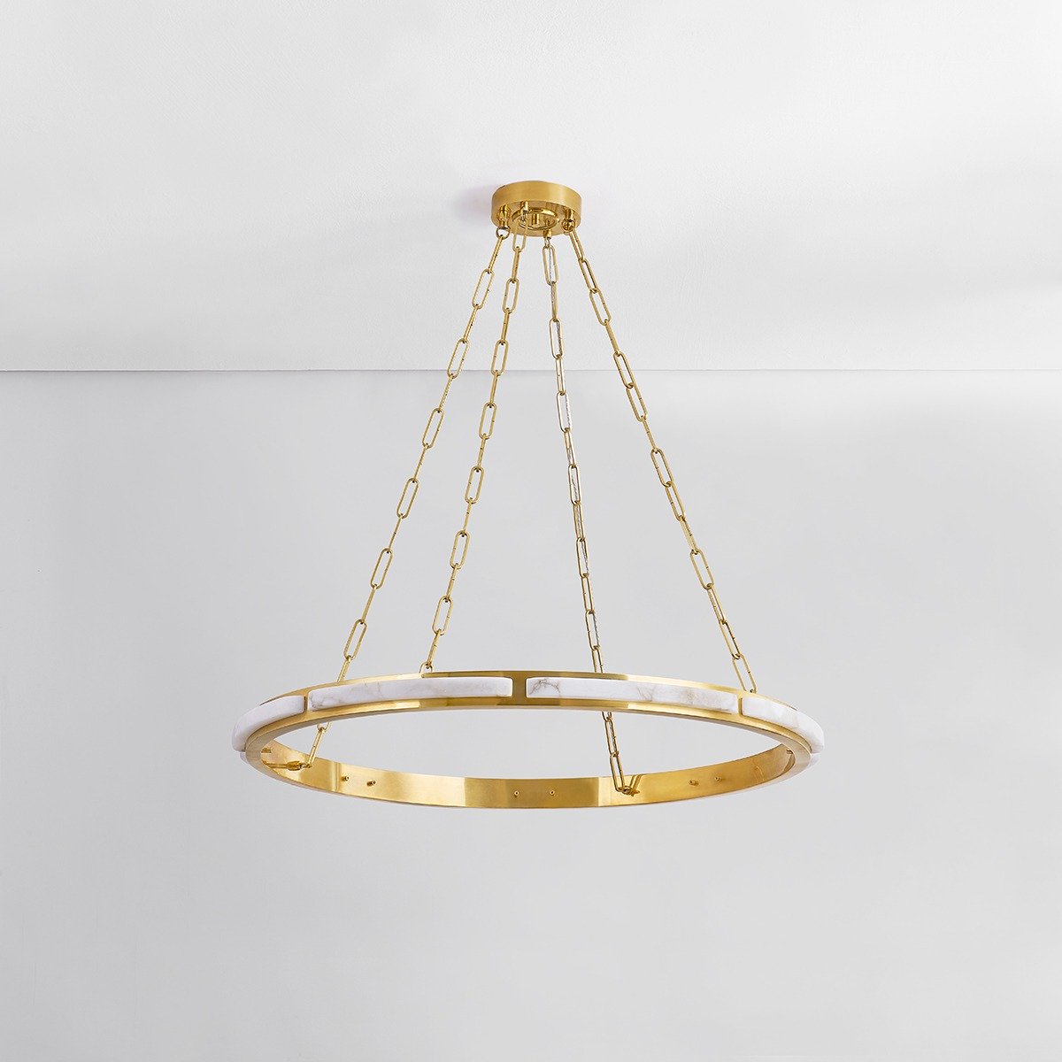 Wingate 1 Light Chandelier - Aged Brass