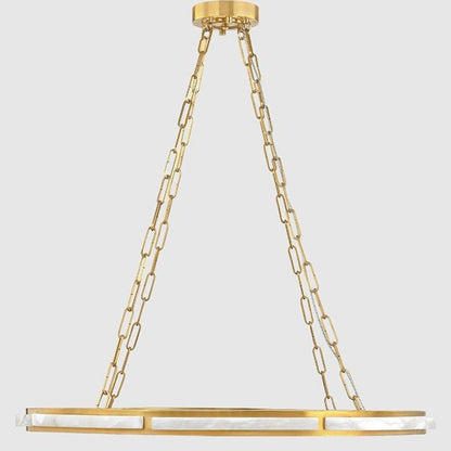 Wingate 1 Light Chandelier - Aged Brass