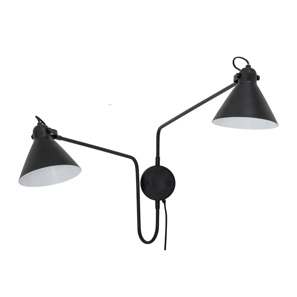 Felicity Wall Lamp - Black Metal