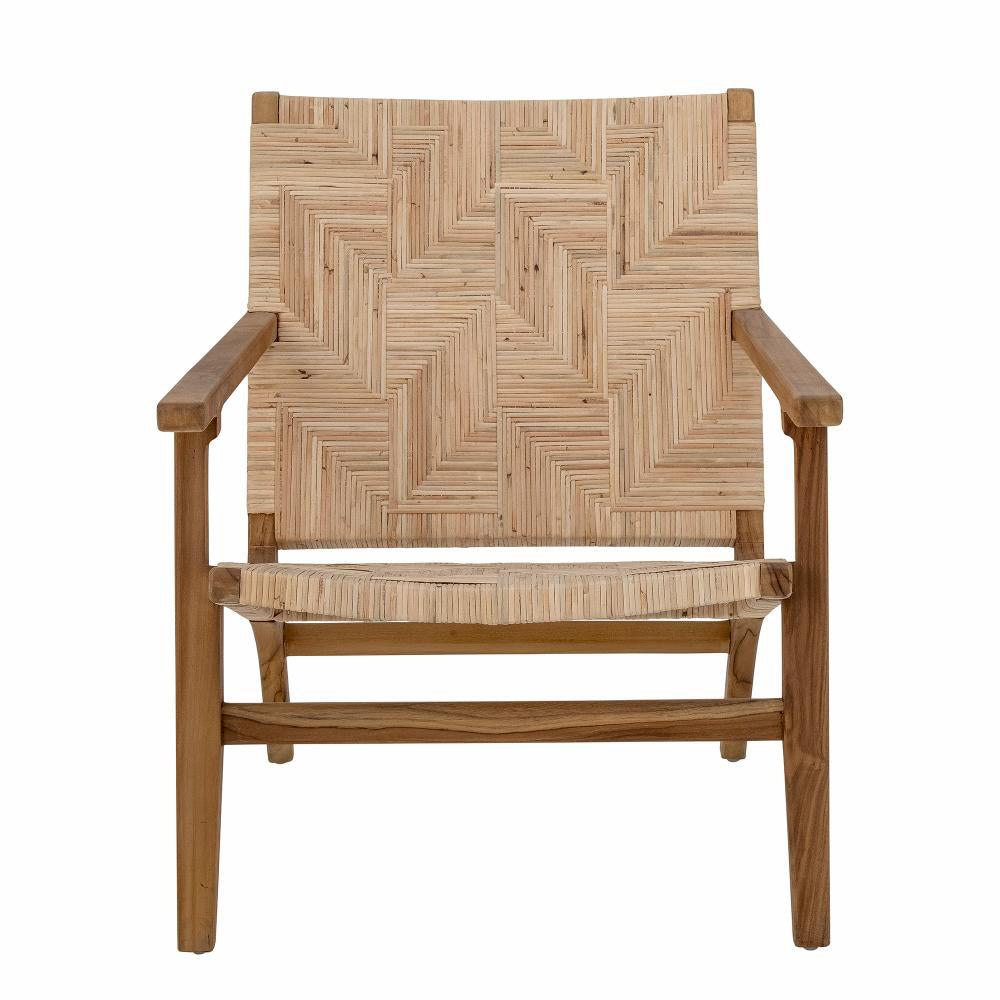 Mills Lounge Chair - Brown Rattan