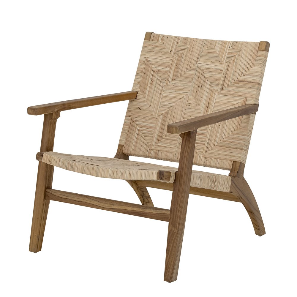 Mills Lounge Chair - Brown Rattan
