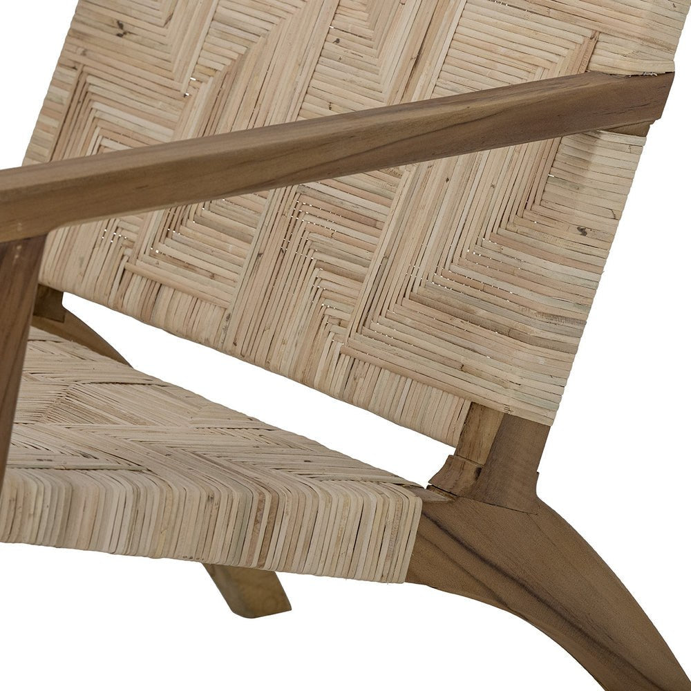 Mills Lounge Chair - Brown Rattan