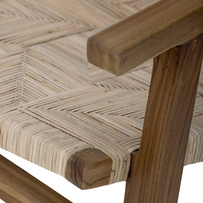 Mills Lounge Chair - Brown Rattan