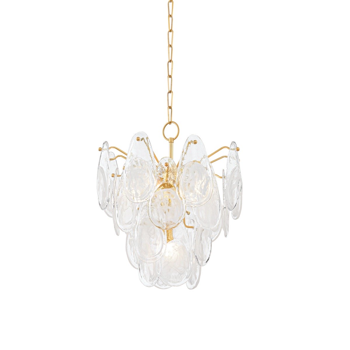 Darcia 5 Light Chandelier - Aged Brass