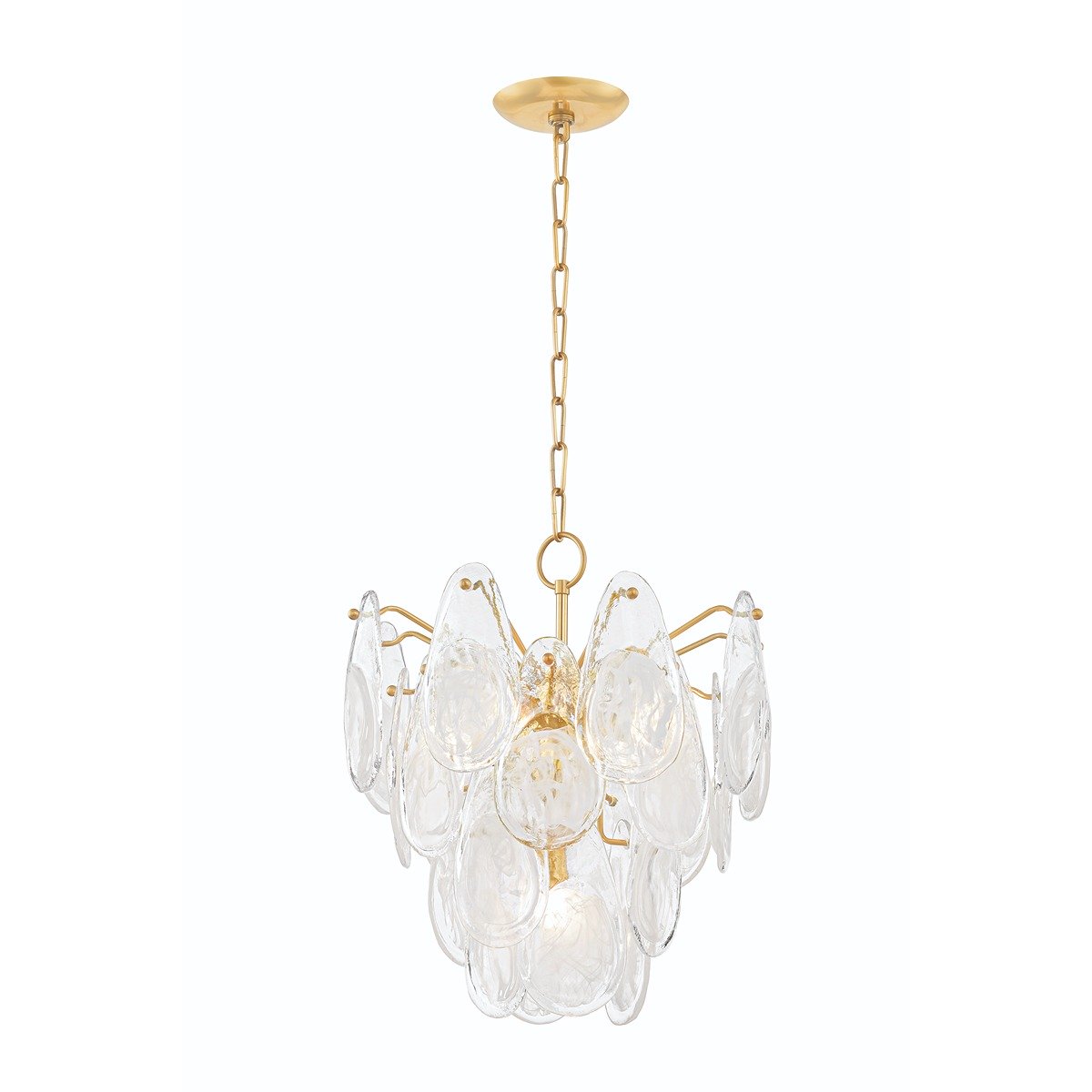 Darcia 5 Light Chandelier - Aged Brass