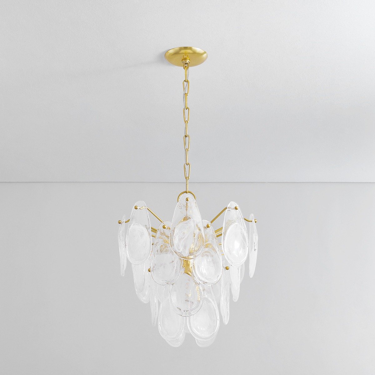 Darcia 5 Light Chandelier - Aged Brass