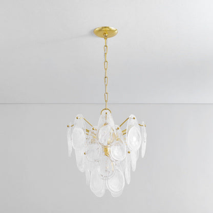 Darcia 5 Light Chandelier - Aged Brass