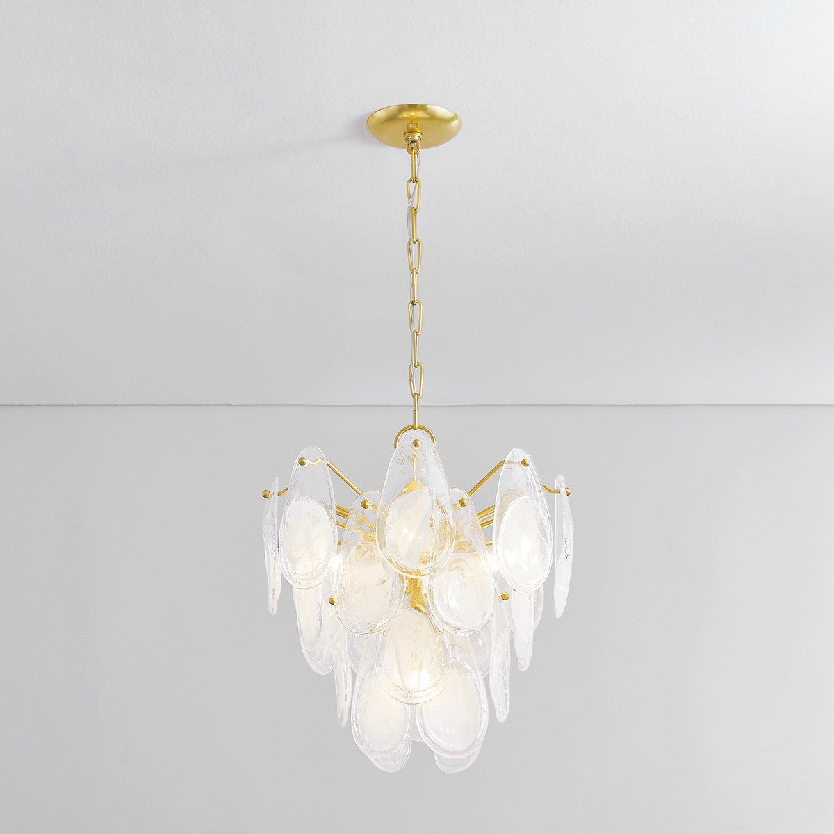 Darcia 5 Light Chandelier - Aged Brass