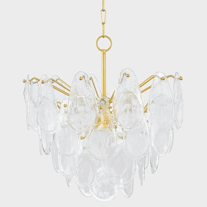 Darcia 7 Light Chandelier - Aged Brass