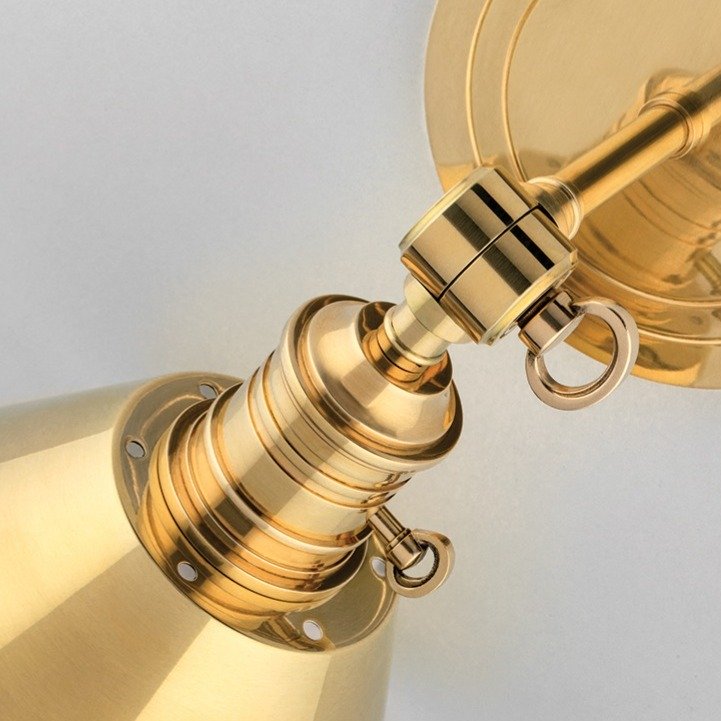 Garden City 1 Light Wall Sconce - Aged Brass