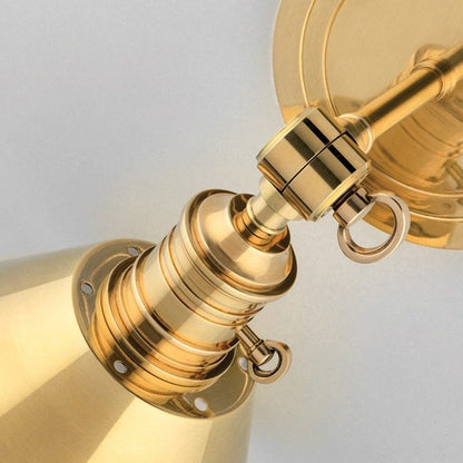 Garden City 1 Light Wall Sconce - Aged Brass