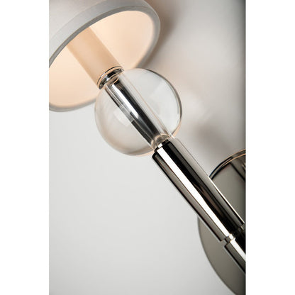 Rockland Wall Light - Aged Brass & Off White