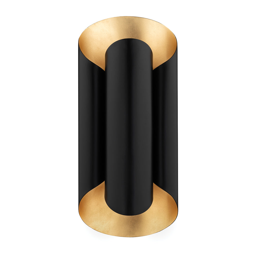 Banks Wall Sconce - Gold Leaf & Black