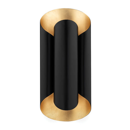 Banks Wall Sconce - Gold Leaf & Black