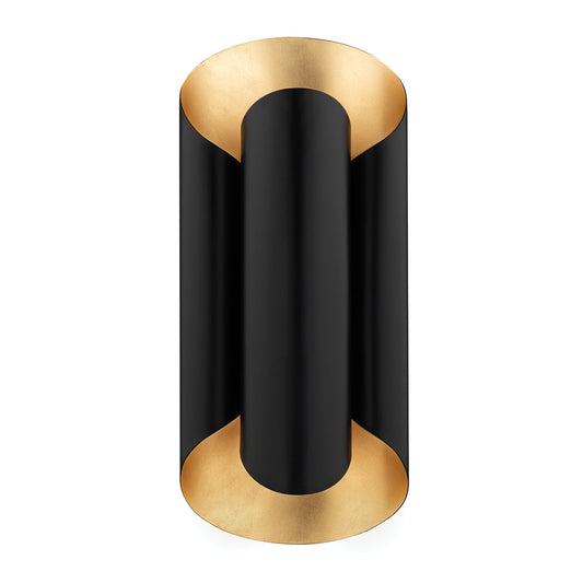 Banks Wall Sconce - Gold Leaf & Black