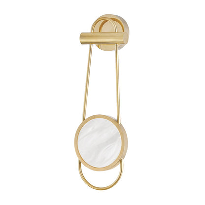 Jervis Wall Light - Aged Brass & Off White