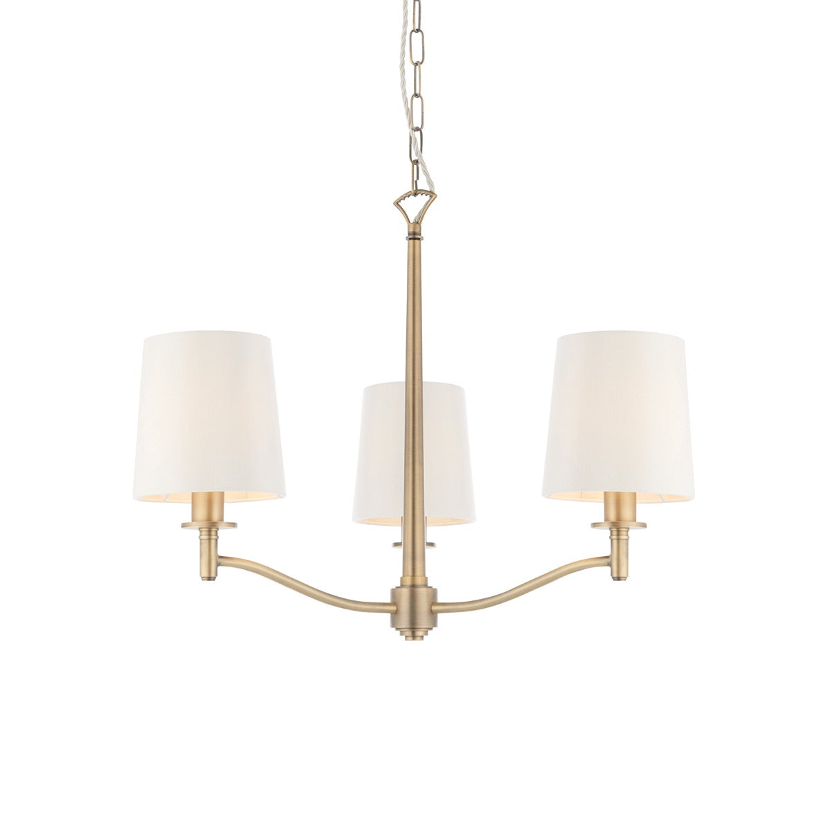 Ortona 3 Pendant Light - Antique Brass
