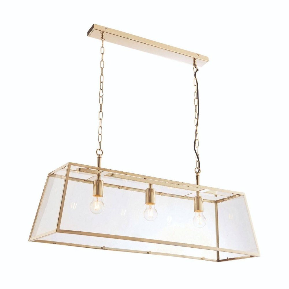 Henley 3 Light Pendant Light - Antique Brass