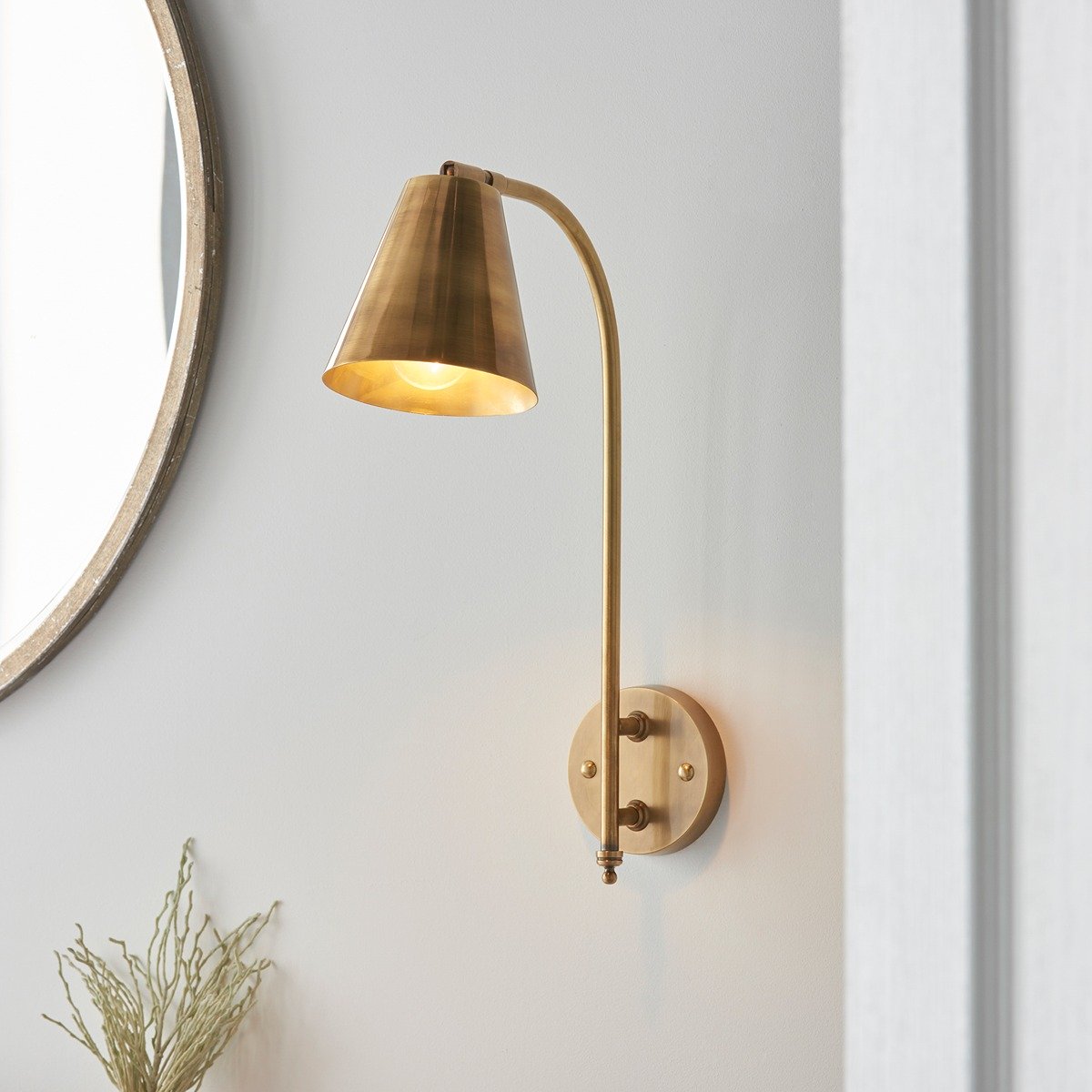 Radha Wall Light - Antique Brass