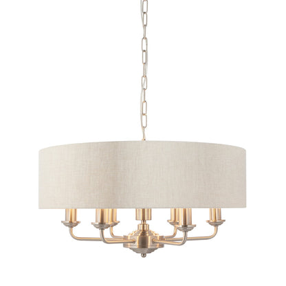 Highclere 6 Pendant Light - Chrome