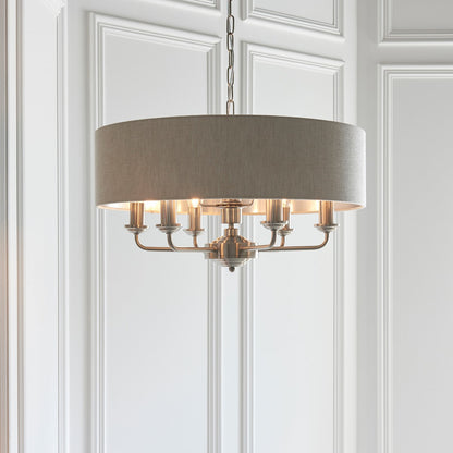 Highclere 6 Pendant Light - Chrome